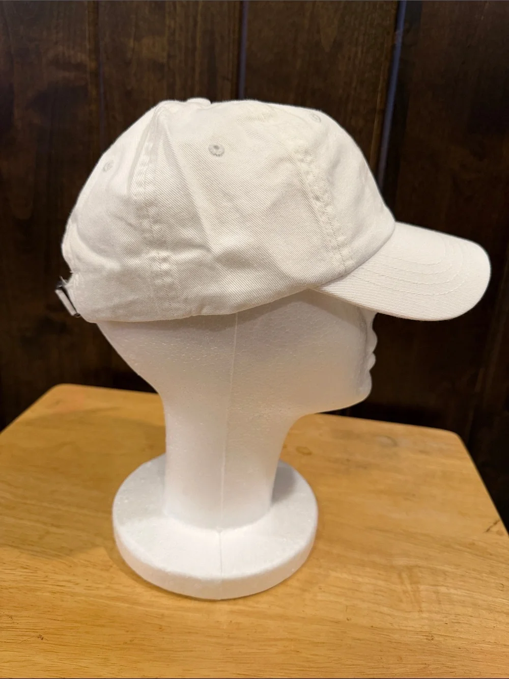 Polo by Ralph Lauren White Cap with Navy Pony Logo